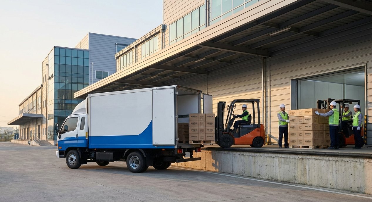 김치 납품 입고