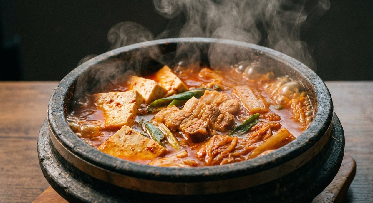 김치찌개 근접 샷